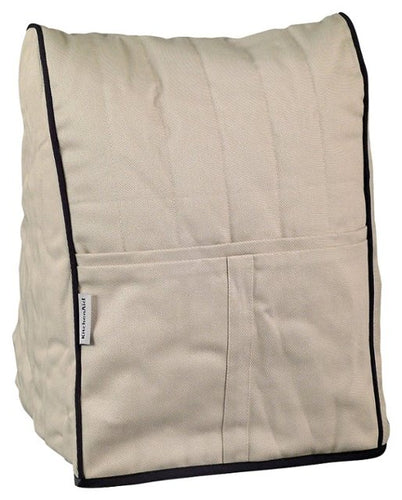 KitchenAid – KMCC1KB Cloth Cover for KitchenAid Tilt-Head Stand Mixers – Khaki Bone/Black