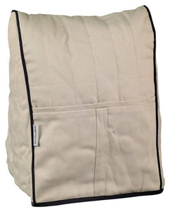 KitchenAid – KMCC1KB Cloth Cover for KitchenAid Tilt-Head Stand Mixers – Khaki Bone/Black